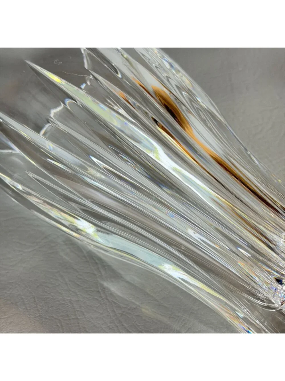 Vintage Gorham Lead Crystal Tulip Vase King Edward Fluted Scalloped 9.5